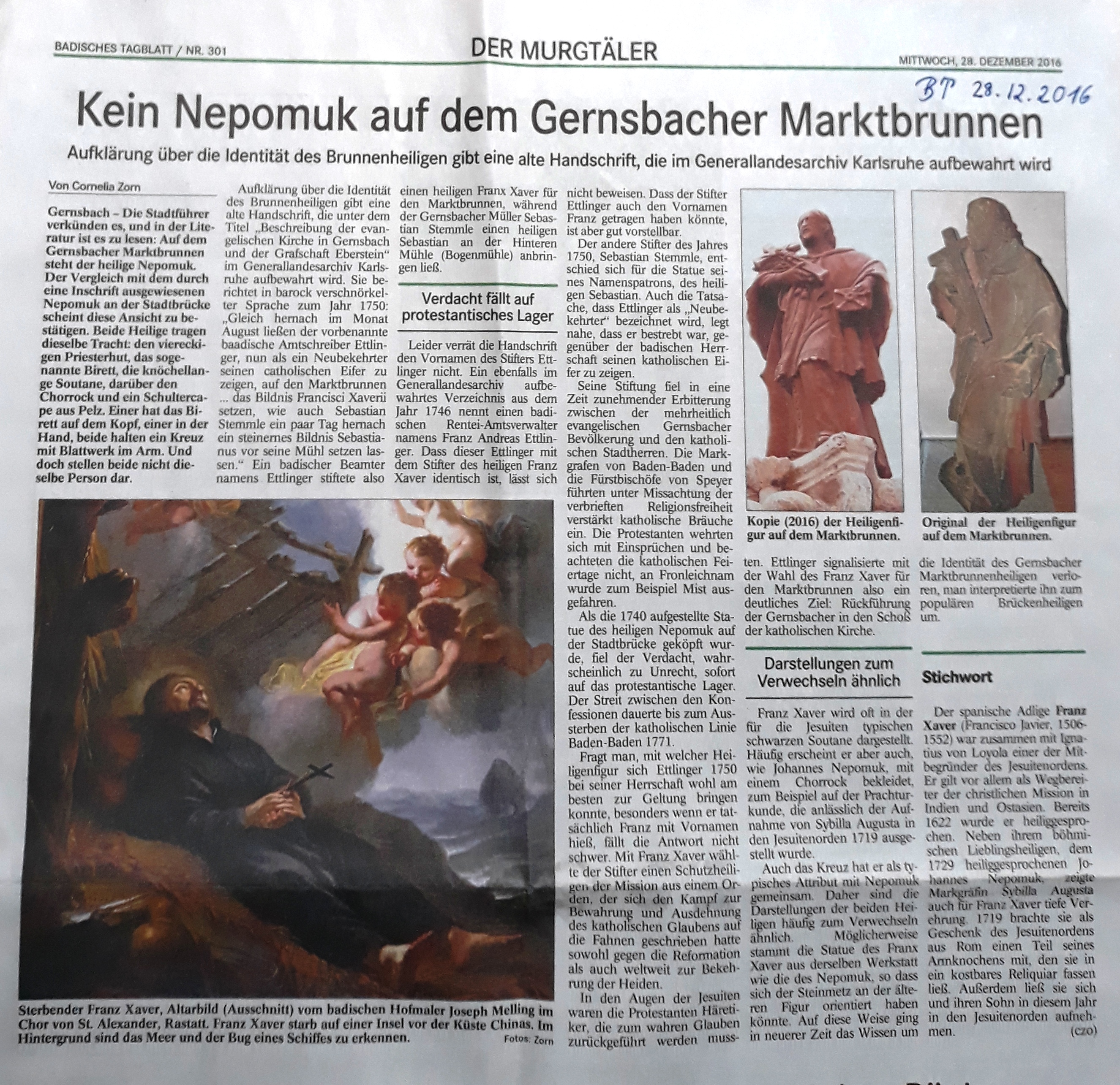 Kein Nepomuk auf dem Marktbrunnen_BT_12.2016